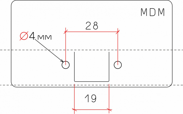 Плитка разметки МДМ 28х19 (маленькая)